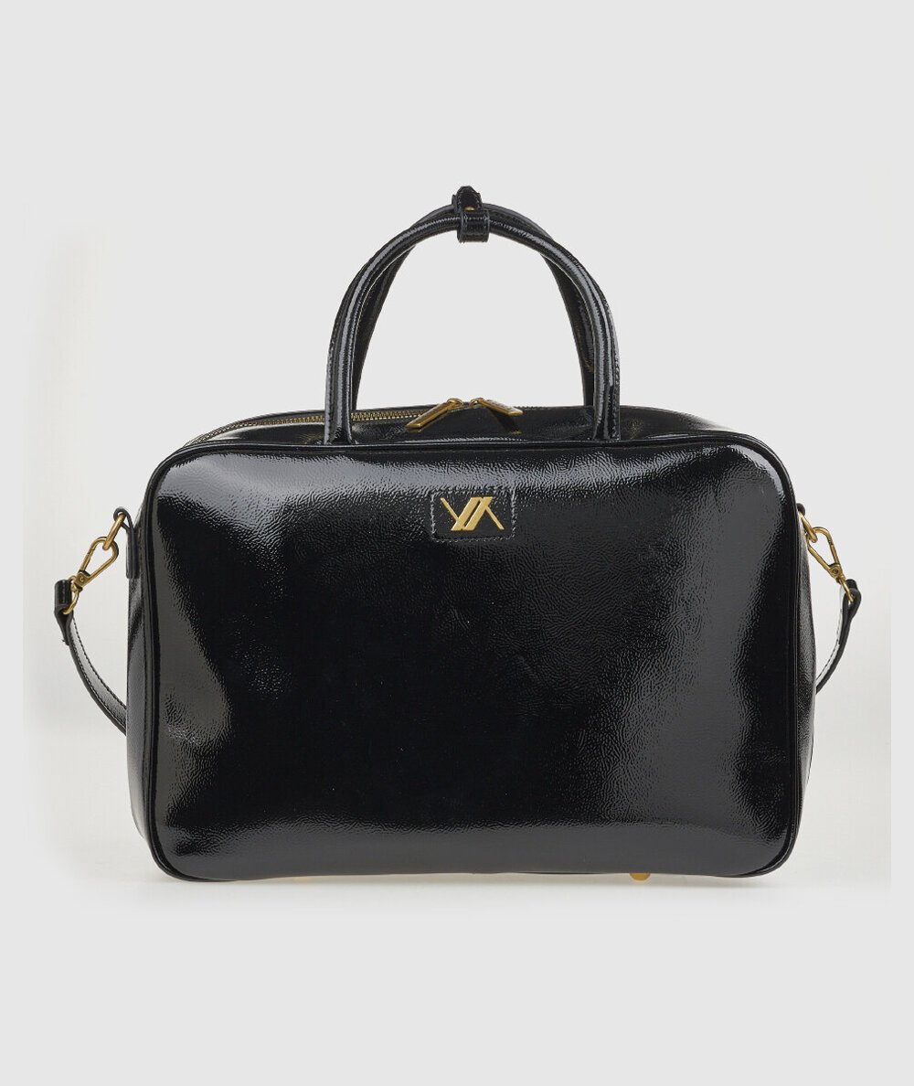 Borsa Tote Verde 16-0008172 Nero - Shopper Tote Bag Nero linea Verde. Compatta e