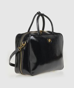 Borsa Tote Verde 16-0008172 Nero - Shopper Tote Bag Nero linea Verde. Compatta e