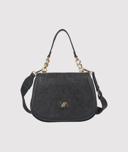 Tracolla Verde 16-0008176 Nero - Crossbody Borsa Crossbody Nero Verde. La daily