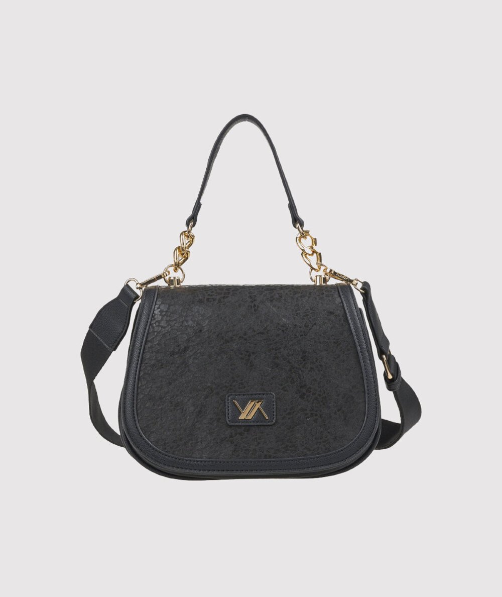 Tracolla Verde 16-0008176 Nero - Crossbody Borsa Crossbody Nero Verde. La daily