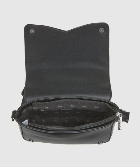 Tracolla Verde 16-0008187 Nero - Crossbody Borsa Crossbody Nero Verde. Moderna e