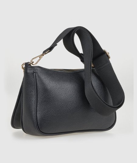 Tracolla Verde 16-0008254 Nero - Crossbody Borsa Crossbody Nero Verde. Piccola e