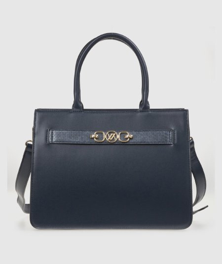 Borsa Tote Verde 16-0008270 Nero - Shopper Tote Bag Nero linea Verde. Eleganza f