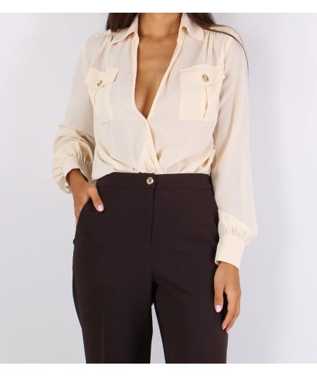 Body Donna Relish Facilis Beige Birch Scollo Incrociato - RDA2503006024