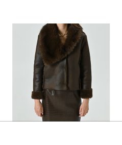 Giubbino Sfiancato Cioccolato Rinascimento | Look Casual Chic