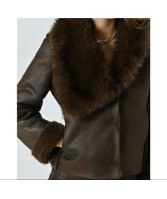 Giubbino Sfiancato Cioccolato Rinascimento | Look Casual Chic