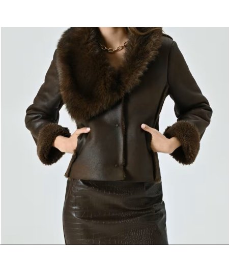 Giubbino Sfiancato Cioccolato Rinascimento | Look Casual Chic