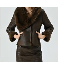 Giubbino Sfiancato Cioccolato Rinascimento | Look Casual Chic