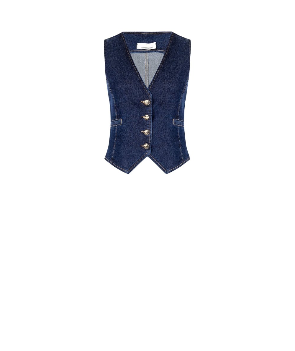 Gilet Blu a 3 Bottoni Rinascimento | Stile Sartoriale