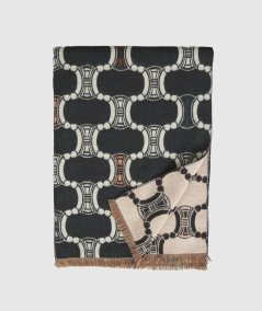 Sciarpa Nero Verde Fashion 06-0001305