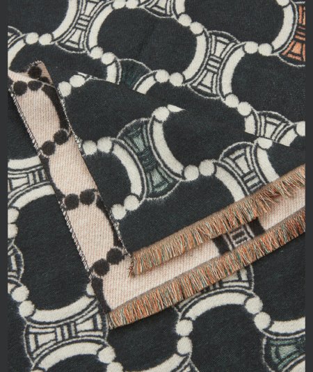 Sciarpa Nero Verde Fashion 06-0001305