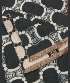 Sciarpa Nero Verde Fashion 06-0001305