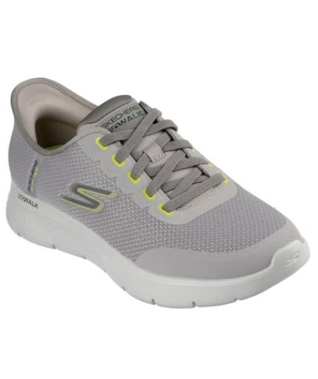 Skechers Go Walk Flex Netro Uomo Tortora Sneakers Slip-ins