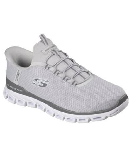 Skechers Glide-Step Noxus Uomo Grigio Sneakers Slip-On