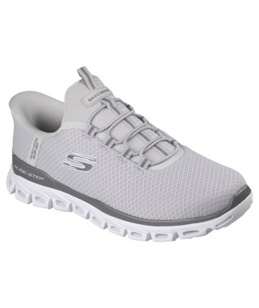 Skechers Glide-Step Noxus Uomo Grigio Sneakers Slip-On