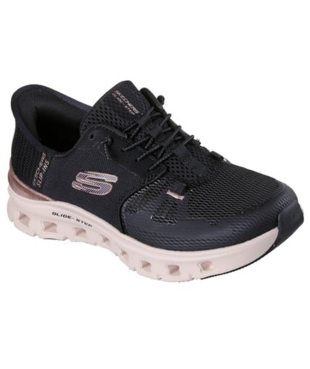 Skechers Glide-Step Pro Radiant Stride Donna Nero Rosa Oro Sneakers