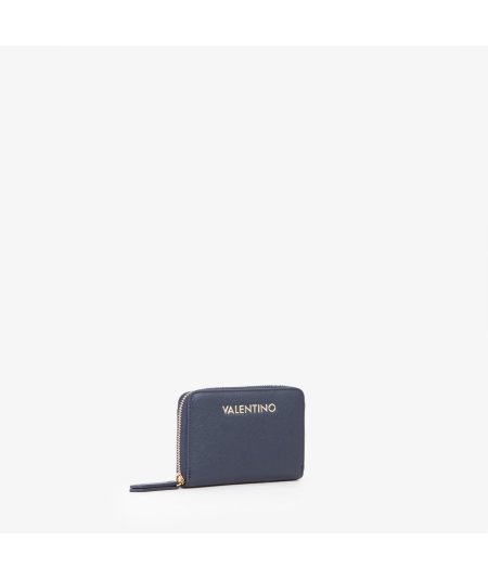 Portafoglio Zip Valentino Zero Re Blu Notte
