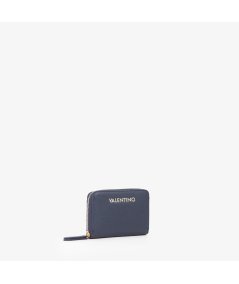 Portafoglio Zip Valentino Zero Re Blu Notte