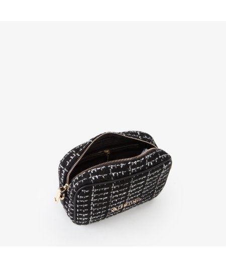 Camera Bag Valentino Tweed Panna Multicolore