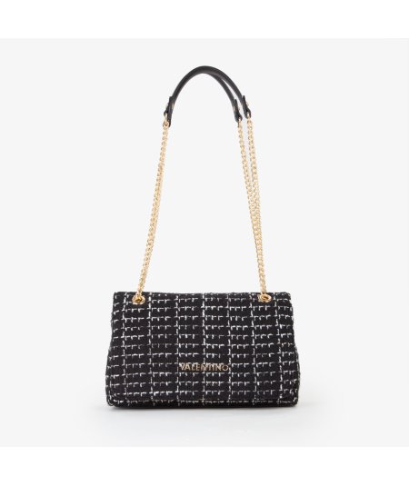 Flap Bag Valentino Tweed Panna Multicolore