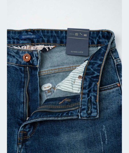 Jeans Uomo Gianni Lupo Lavaggio Blu - GL6301Q