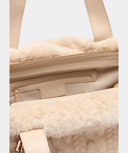 Liu Jo Borsa Tote Grande Neutro/Nero - AF5154E0305