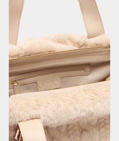 Liu Jo Borsa Tote Grande Neutro/Nero - AF5154E0305