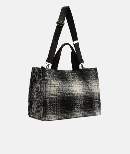 Liu Jo Borsa Tote Grande Nero/Bianco - 2F5027T6089