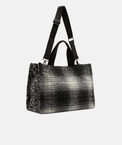 Liu Jo Borsa Tote Grande Nero/Bianco - 2F5027T6089