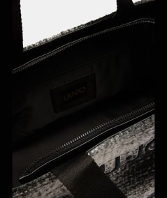 Liu Jo Borsa Tote Grande Nero/Bianco - 2F5027T6089