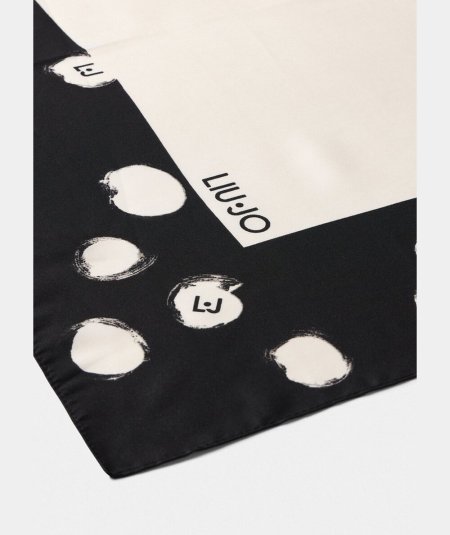 Liu Jo Foulard Mix Print 120x120 Nero/Bianco - 2F5085T0300