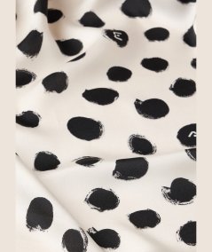 Liu Jo Foulard Mix Print 120x120 Nero/Bianco - 2F5085T0300