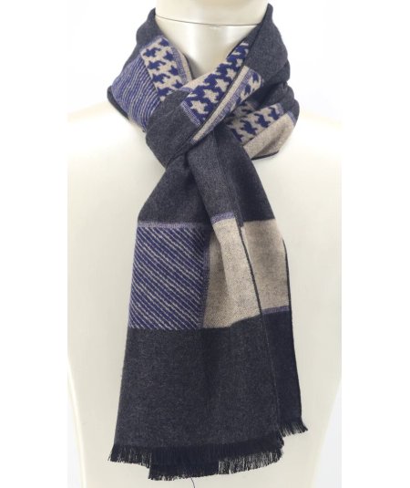 Sciarpa Uomo Roncato Blu Notte Calda 4600304