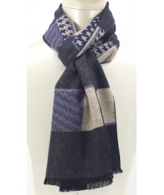 Sciarpa Uomo Roncato Blu Notte Calda 4600304