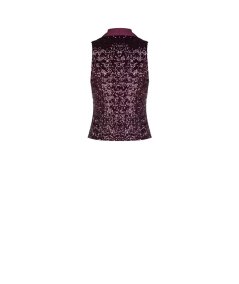 Gilet Donna Rinascimento Bordeaux - Smanicato Sartoriale Elegante