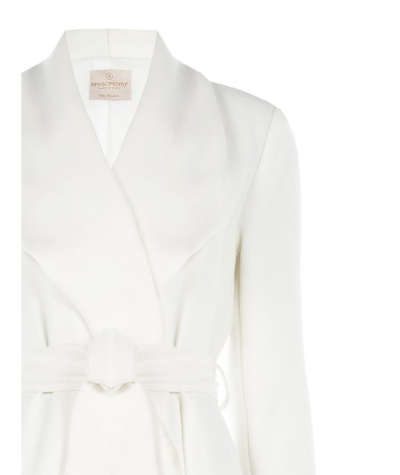 Cappotto Bianco Donna Rinascimento Elegante CFC0128209003