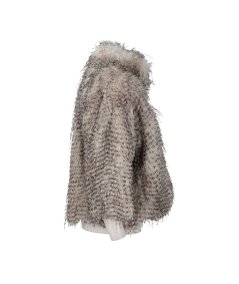 Cappotto Pelliccia Ecologica Beige Rinascimento Curvy