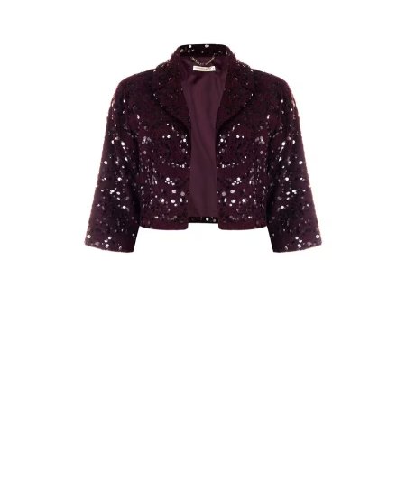 Giacca Aperta Bordeaux Rinascimento Curvy