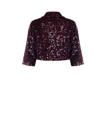 Giacca Aperta Bordeaux Rinascimento Curvy