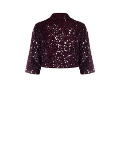 Giacca Aperta Bordeaux Rinascimento Curvy