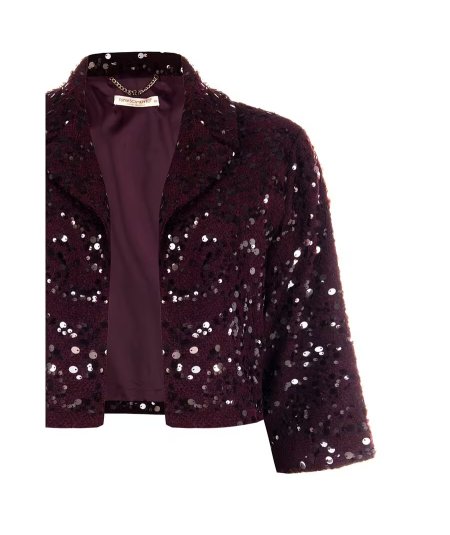 Giacca Aperta Bordeaux Rinascimento Curvy