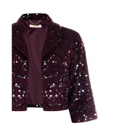 Giacca Aperta Bordeaux Rinascimento Curvy