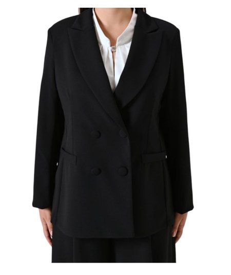 Giacca Doppio Petto Verde Rinascimento Curvy