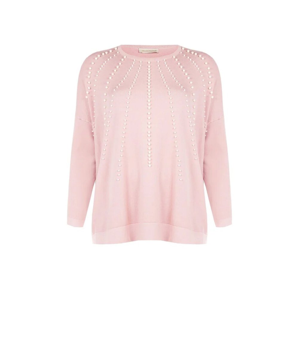 Maglia Girocollo Malva Rinascimento Curvy