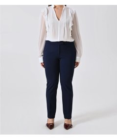 Pantalone Dritto Nero Rinascimento Curvy