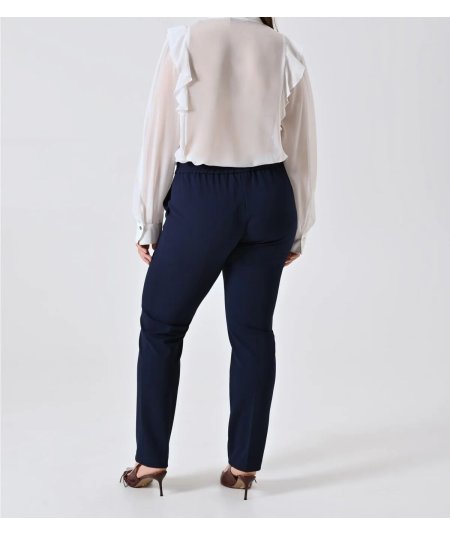 Pantalone Dritto Nero Rinascimento Curvy